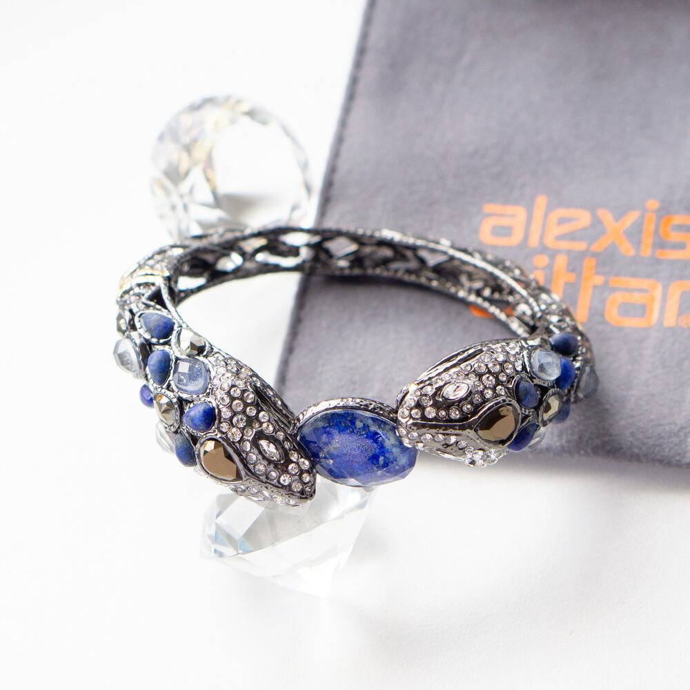 Alexis Bittar Jardin De Papillon Snake Gemstone Bangle Bracelet